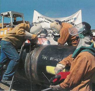Baku-Tbilisi-Ceyhan pipeline welding